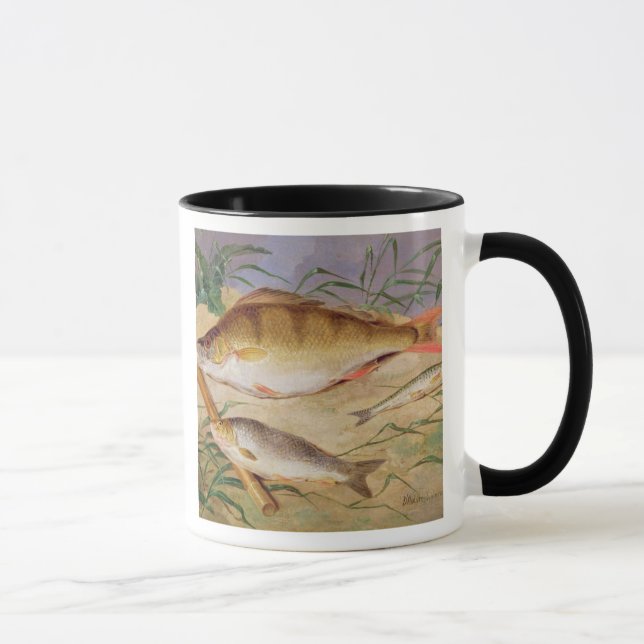 An Angler's Catch of Coarse Fish (oil on panel) Mug (Right)