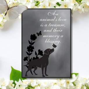 An Animal’s Love Is a Treasure – Dog Sympathy Card