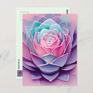 An Anime Succulent, Postcrossing Postcard