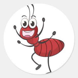 An ant classic round sticker
