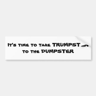 An anti trump bumper sticker
