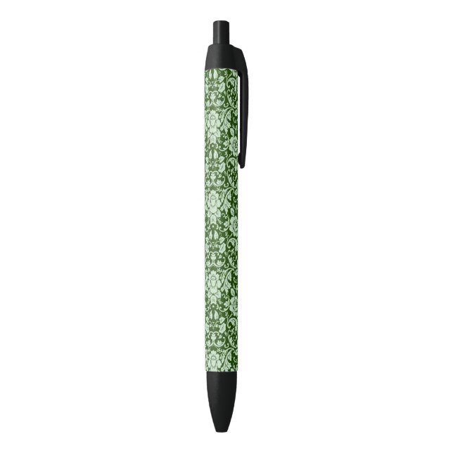 An antique floral damask black ink pen (Bottom (Vertical))