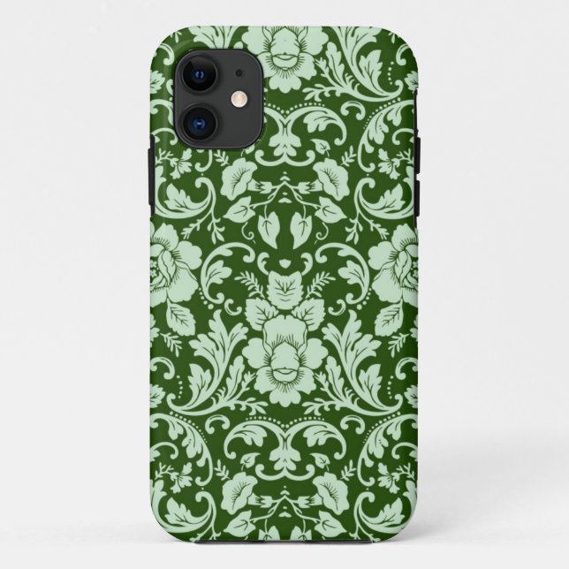 An antique floral damask Case-Mate iPhone case (Back)