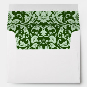 An antique floral damask envelopes