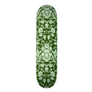 An antique floral damask skateboard