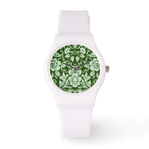 An antique floral damask watch