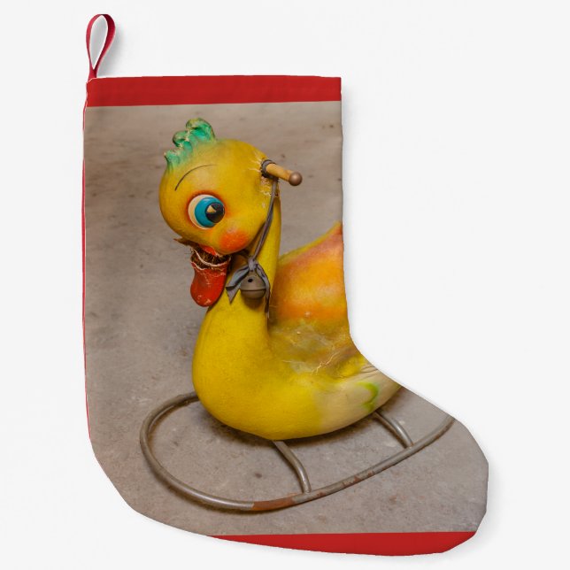 an antique rocking for children Christmas Stocking (Front)