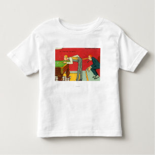 An Anxious Moment, Pool Cue Hitting a Head Toddler T-Shirt