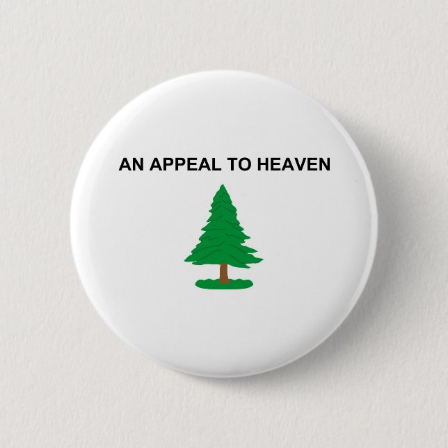 An Appeal To Heaven American Revolution Flag 6 Cm Round Badge (Front)