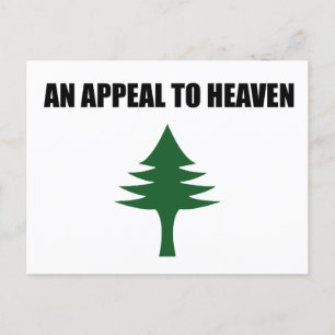 An Appeal to Heaven Flag,the Pine Tree Flag Postcard
