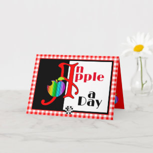 "An Apple a Day" get well card