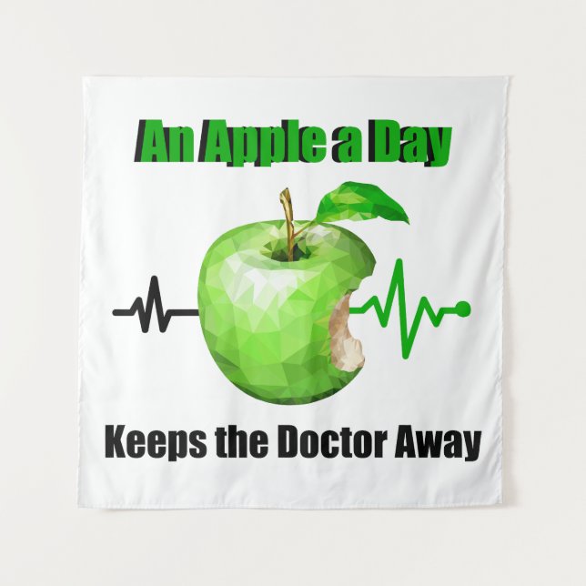 An Apple a Day Keeps the Doctor Away Tapestry (Front)