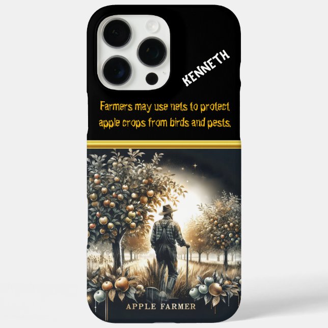 An Apple Farmer Tending to His Orchard at Dawn Case-Mate iPhone Case (Back)