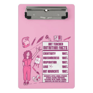 An Appreciation to Art Teachers - Perfect Gift Mini Clipboard
