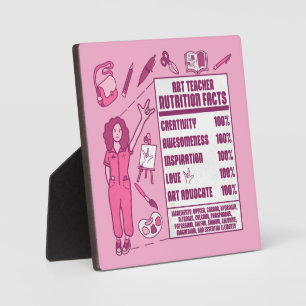 An Appreciation to Art Teachers - Perfect Gift  Plaque