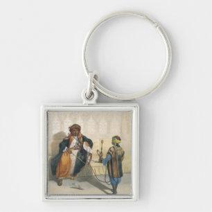 An Arab Sheikh Smoking, illustration from 'The Val Key Ring