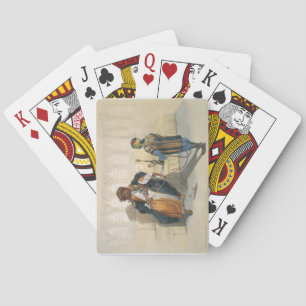 An Arab Sheikh Smoking, illustration from 'The Val Playing Cards