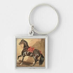 An Arabian Horse (w/c laid down on paper) Key Ring