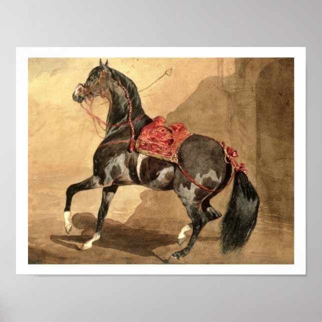 An Arabian Horse (w/c laid down on paper) Poster (Front)