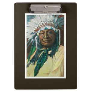 An Arapahoe Indian Chief PortraitColorado Clipboard