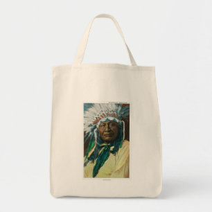 An Arapahoe Indian Chief PortraitColorado Tote Bag