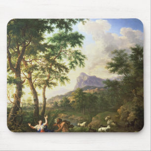 An Arcadian Landscape with Pan and Syrinx Mouse Pad