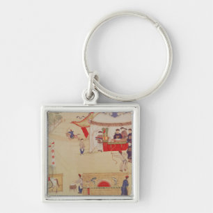 An archery contest, late 18th century key ring