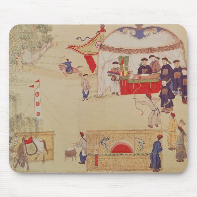 An archery contest, late 18th century mouse pad (Front)