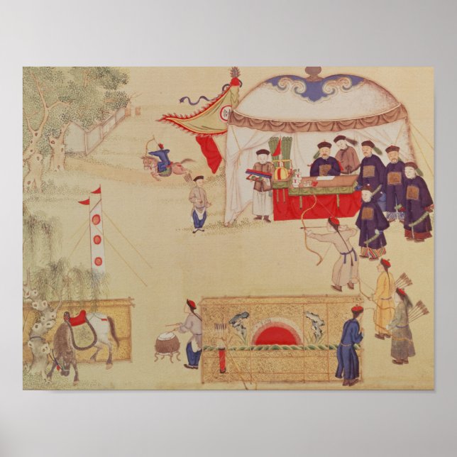 An archery contest, late 18th century poster (Front)