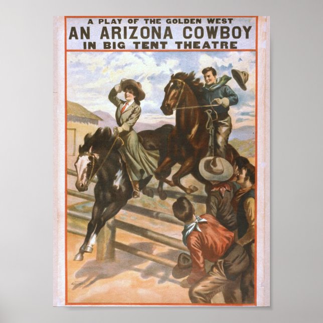 An Arizona Cowboy Retro Theater Poster (Front)