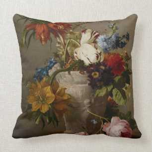 An Arrangement with Flowers, 19th century Cushion