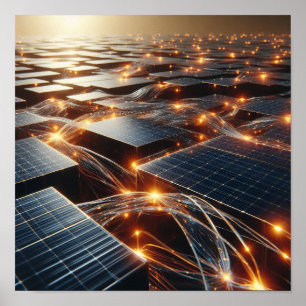 An array of electronic components poster
