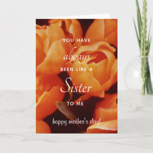 An Array of Orange Tulips, Amsterdam street market Card