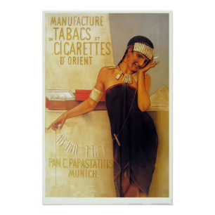 An art deco poster for German cigaretes