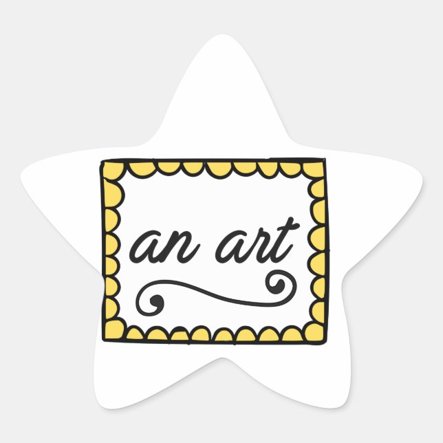 An Art Star Sticker (Front)