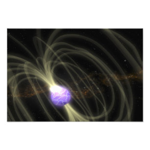 An artist conception of the SGR 1806-20 magneta Photo Print