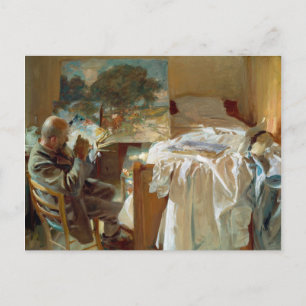 An Artist in His Studio by John Singer Sargent Postcard