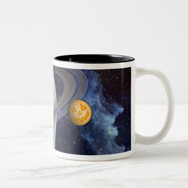 An artist's Halloween illustration Two-Tone Coffee Mug (Right)