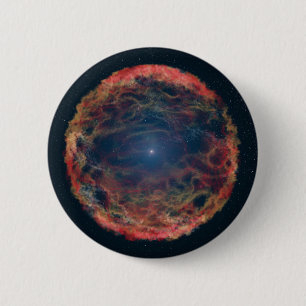 An Artist's Impression Of Supernova 1993j. 6 Cm Round Badge
