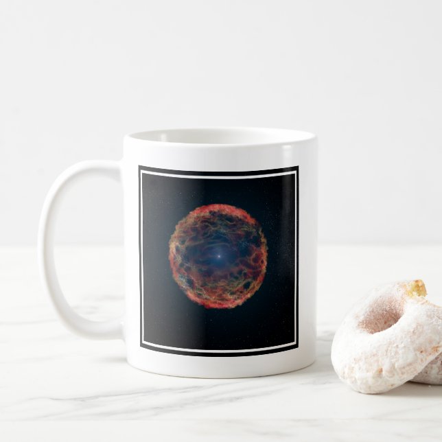 An Artist's Impression Of Supernova 1993j. Coffee Mug (With Donut)