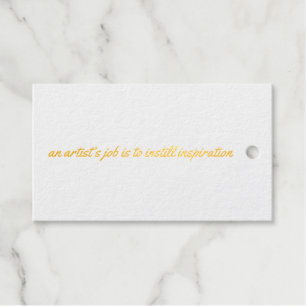 An Artist's Job Foil Gift Tag