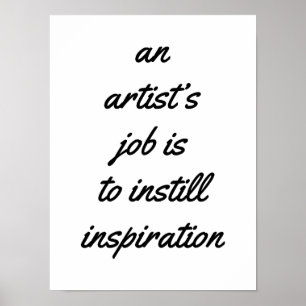 An Artist's Job Poster