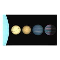 An artist's rendition comparing brown dwarfs 2