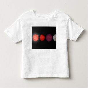 An artist's rendition comparing brown dwarfs toddler T-Shirt