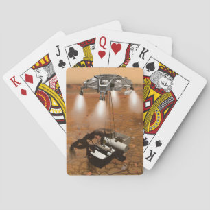An Ascent Vehicle Leaving Mars. Playing Cards