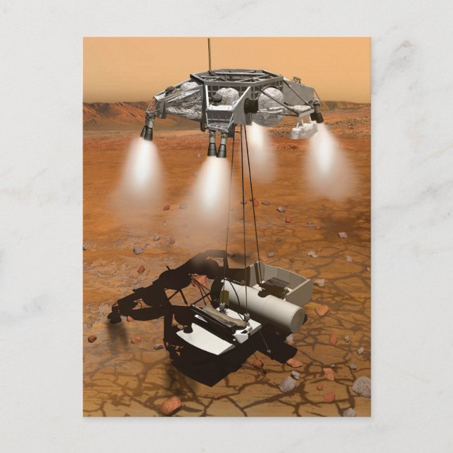 An Ascent Vehicle Leaving Mars. Postcard (Front)