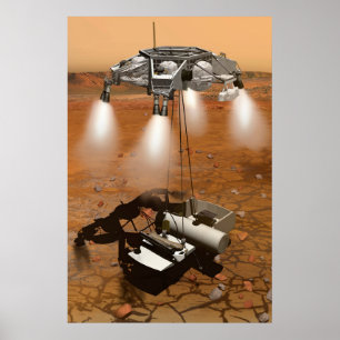 An Ascent Vehicle Leaving Mars. Poster
