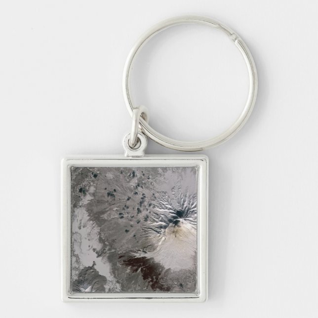 An ash rich plume rises key ring (Front)
