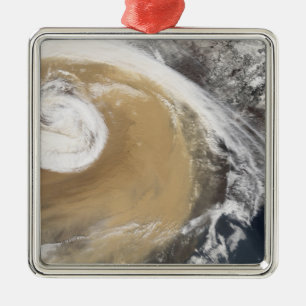 An Asian dust storm crosses the Pacific Metal Ornament