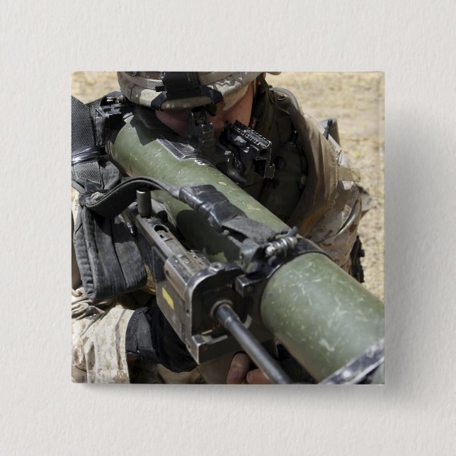 An assaultman 15 cm square badge (Front)